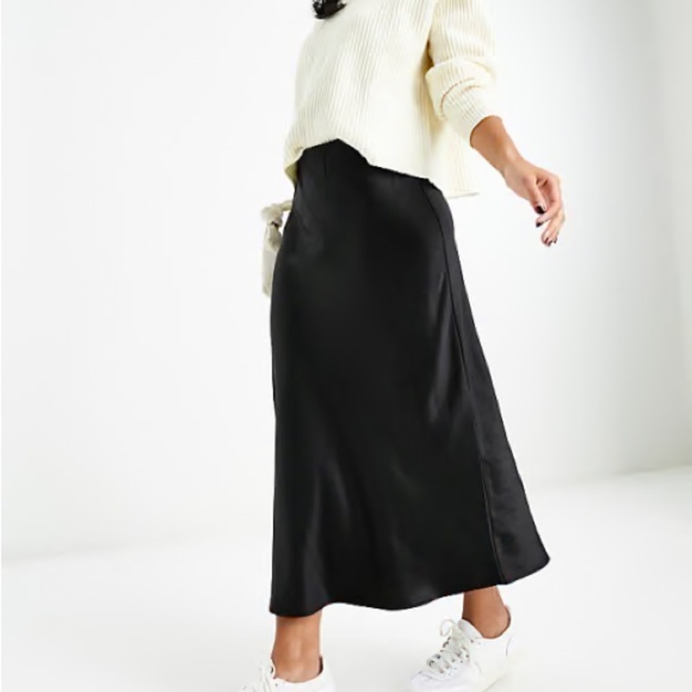 Mango Black Midi Skirt - XS NWT
